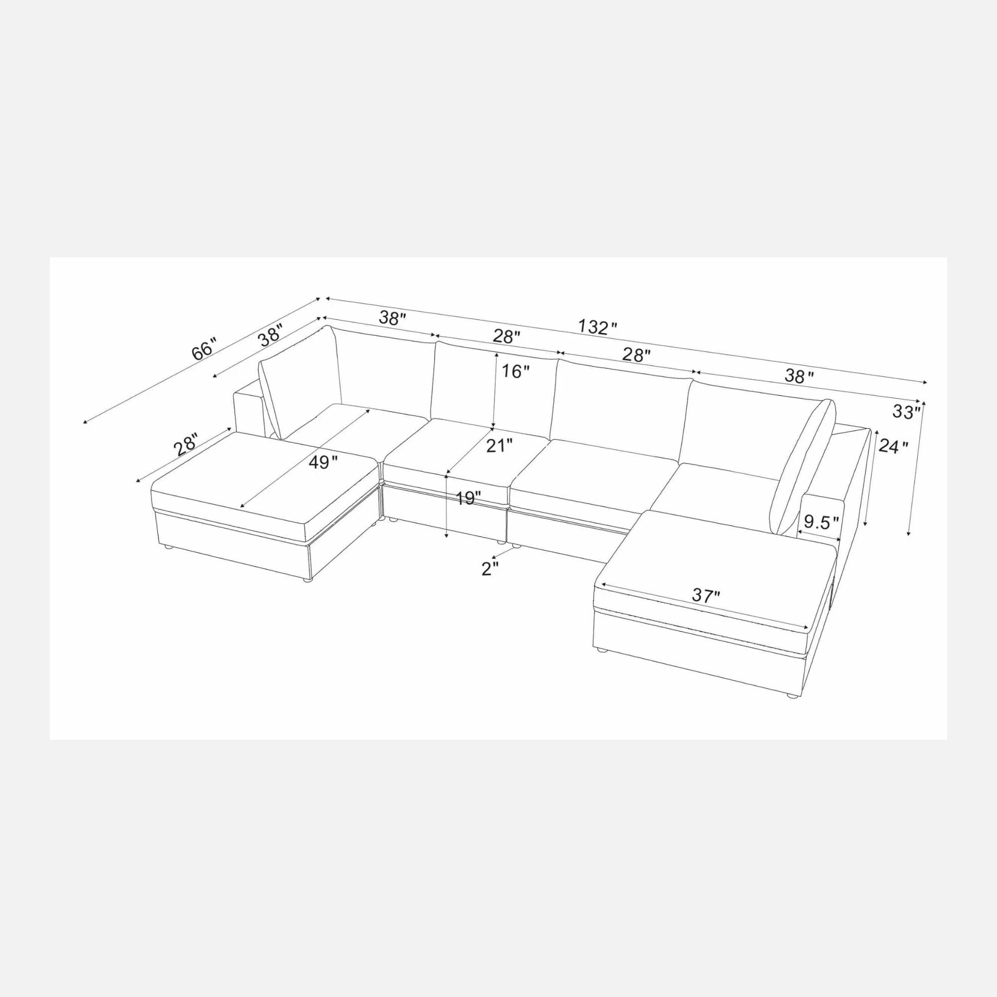 Reversible Modular Sectional