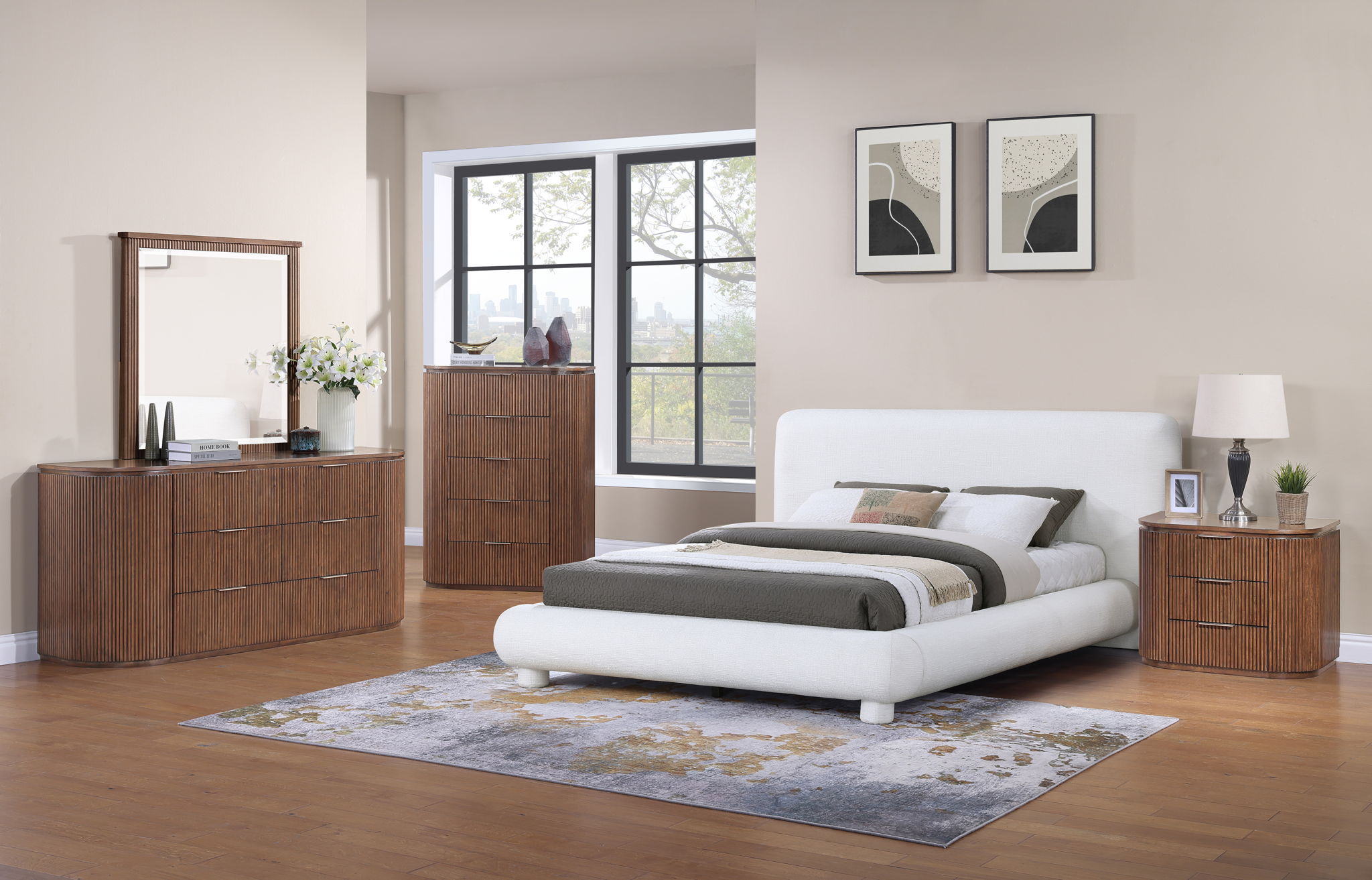 Astrid - Solid Wood And Oak Veneer Mirror