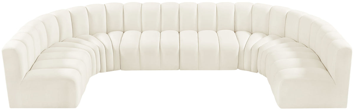 Arc - Velvet Modular U-Shaped Sectional