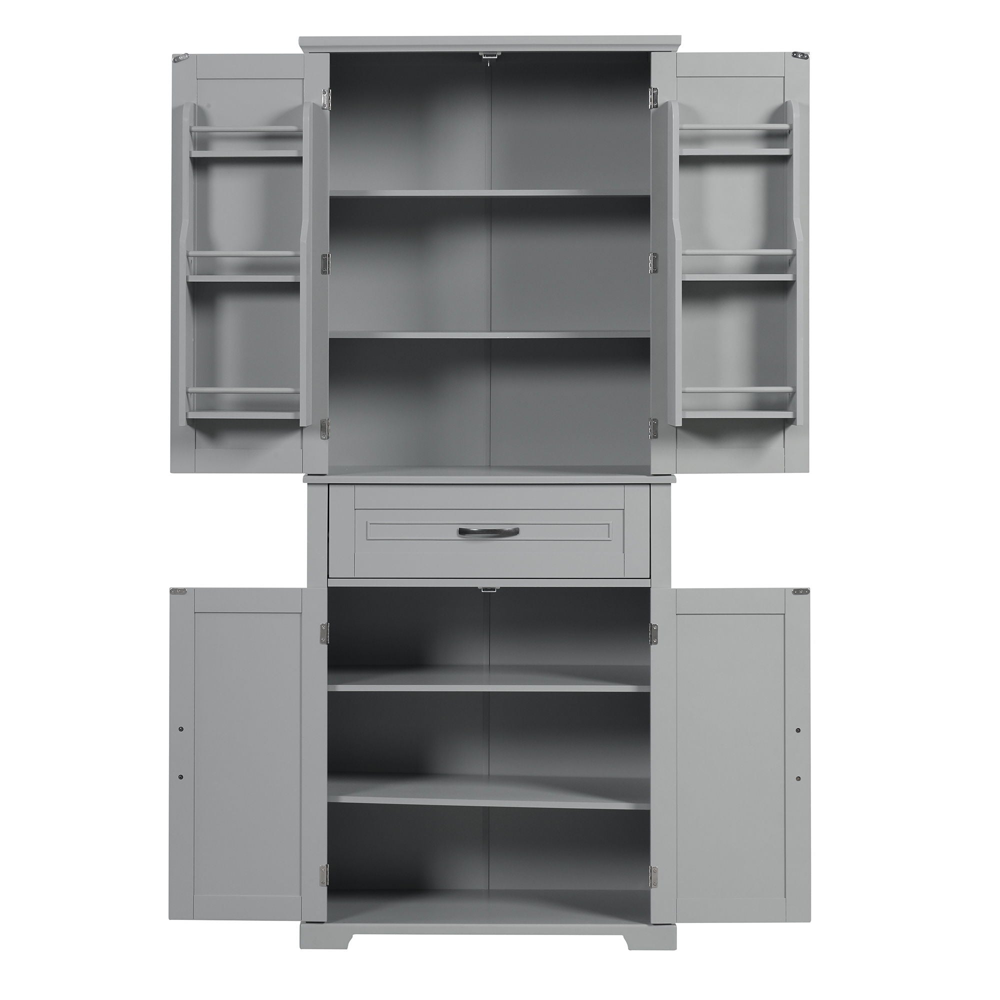 Bathroom Storage Cabinet With Doors And Drawer, Adjustable Shelf