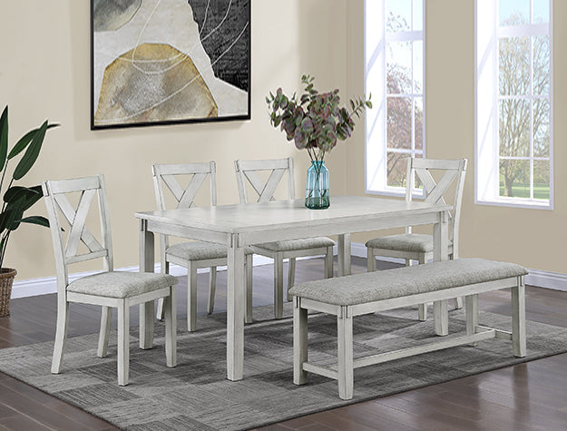 Clara Driftwood 5-Piece Dining Set