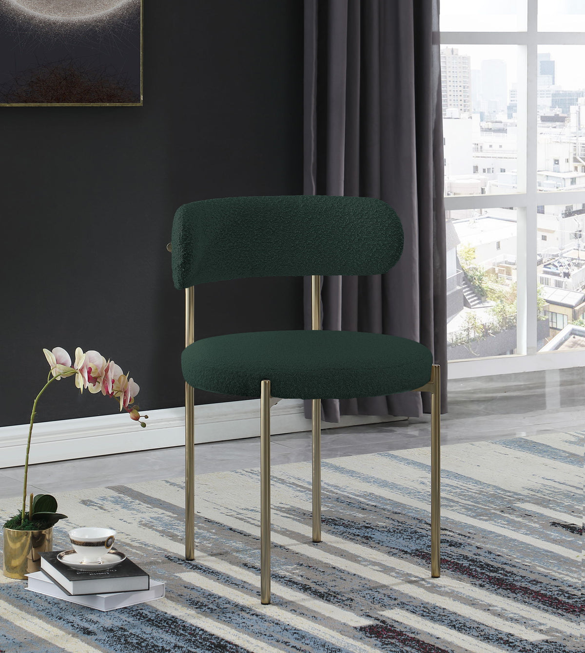 Beacon - Boucle Fabric Dining Chair (Set of 2)