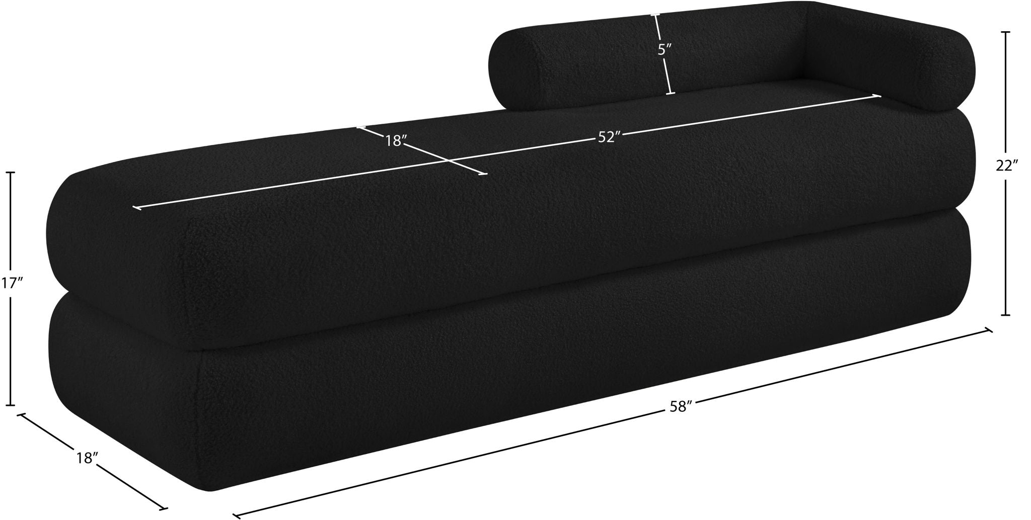 Kennedy - Teddy Fabric Bench