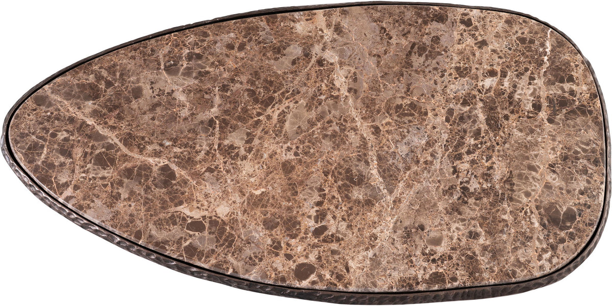 Gild - Aluminum Base And Genuine Marble Top Table