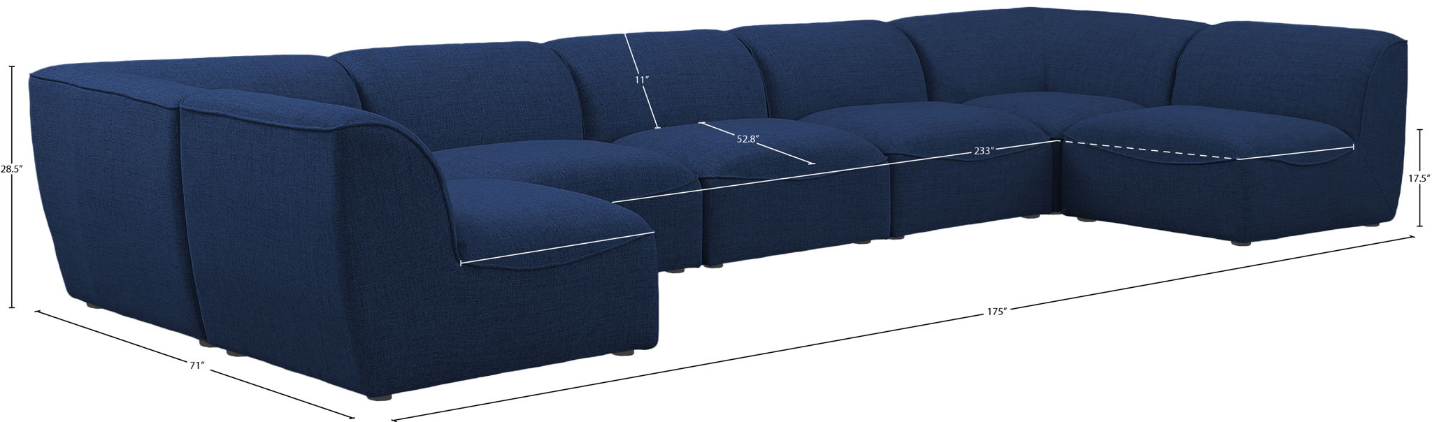 Miramar - 7 Piece Modular Sectional