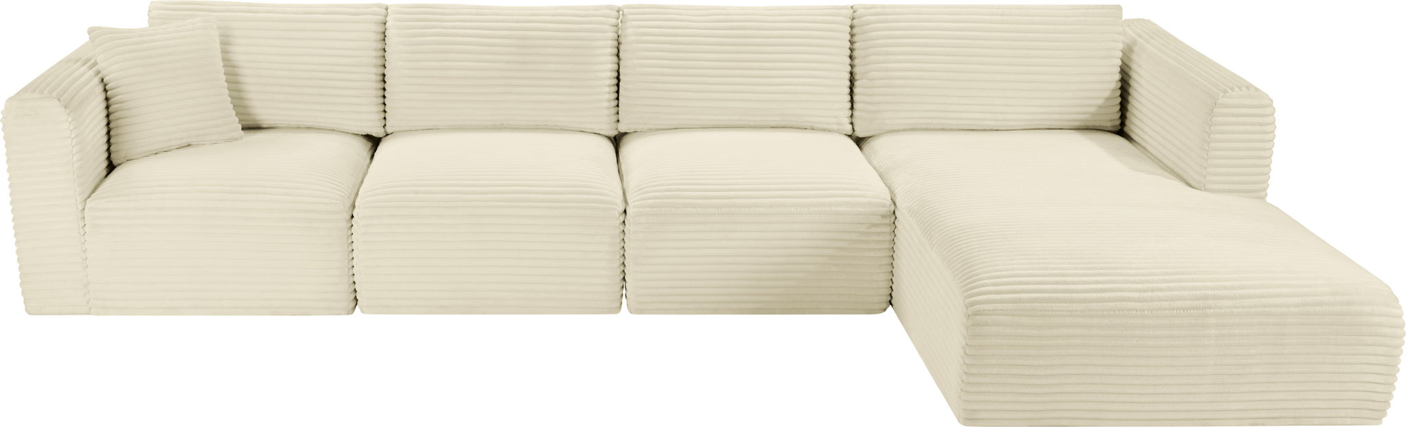 Shaggy - 4 Piece Modular Sectional