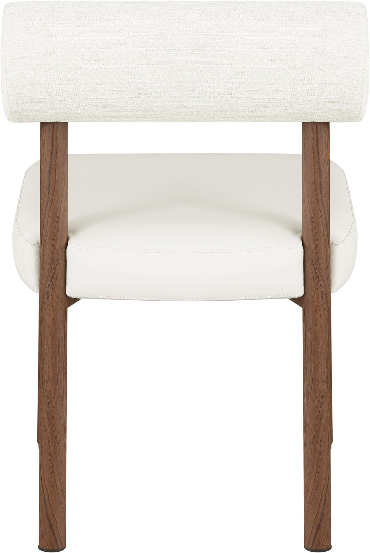 Paramo - Chenille Fabric and Vegan Leather Upholstered Dining Chair