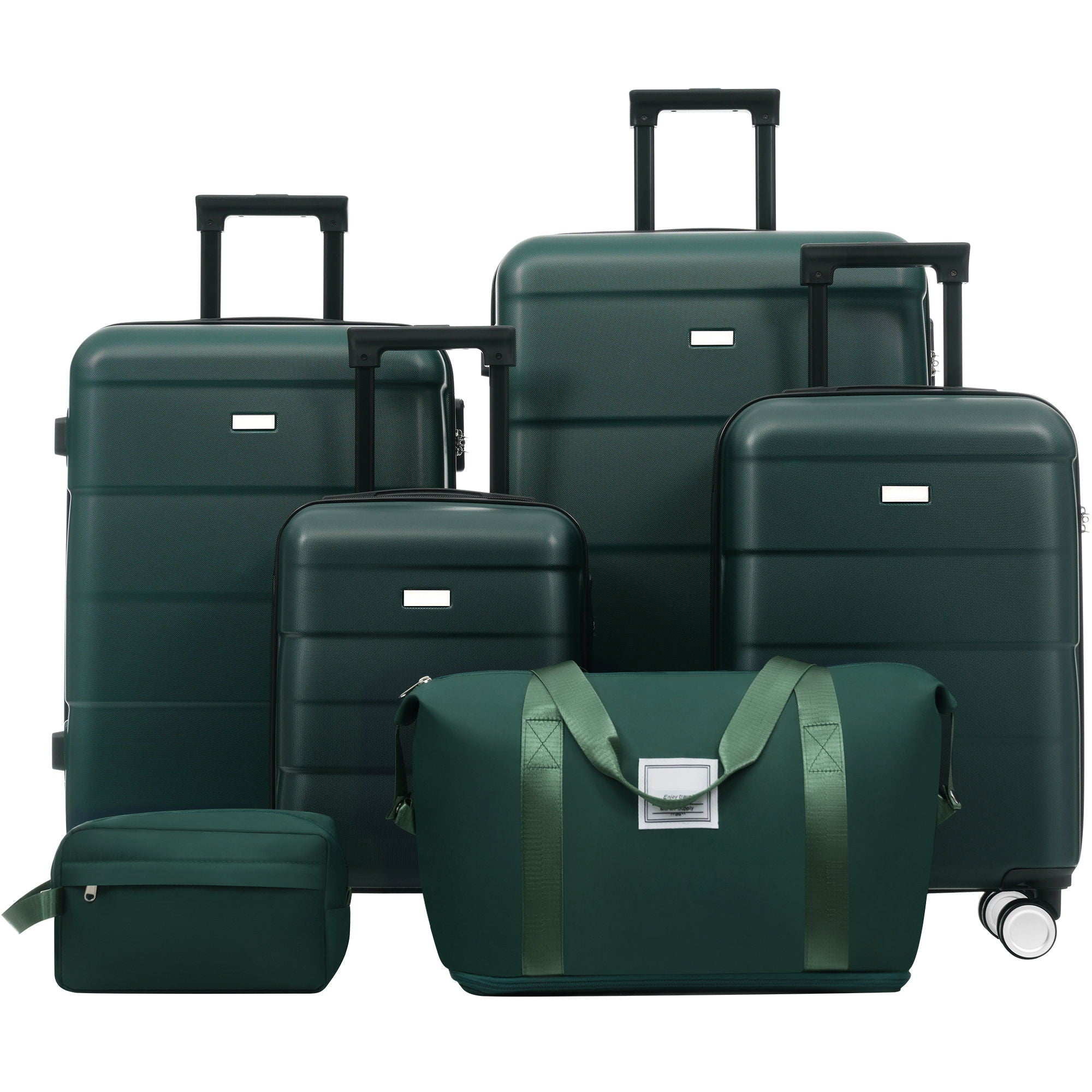Hardshell Luggage Set 6 Piece With Duffel & Toiletry Bag