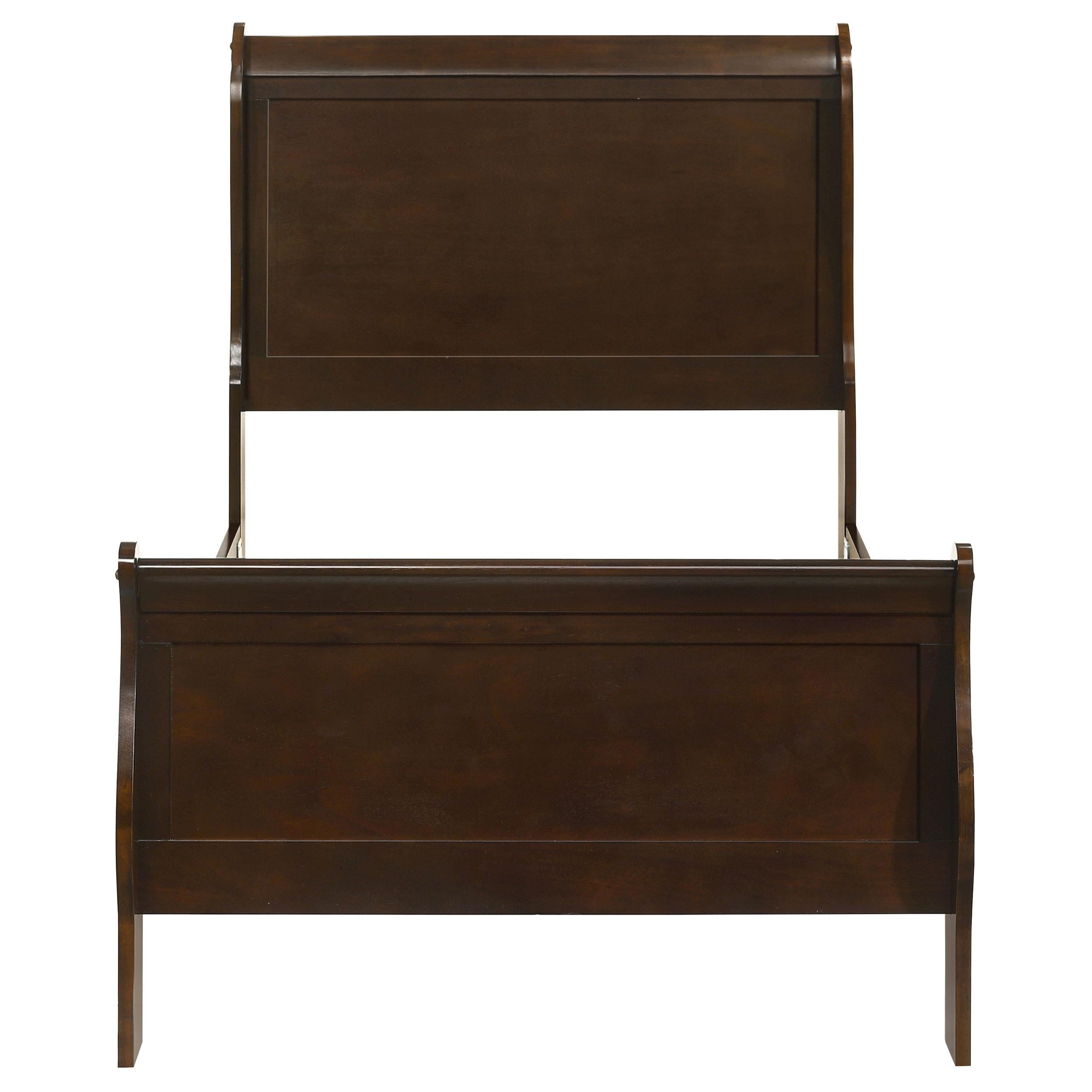 Diamond Modern Furniture COA Louis Philippe Twin Sleigh Bed 202411T IMAGE 3