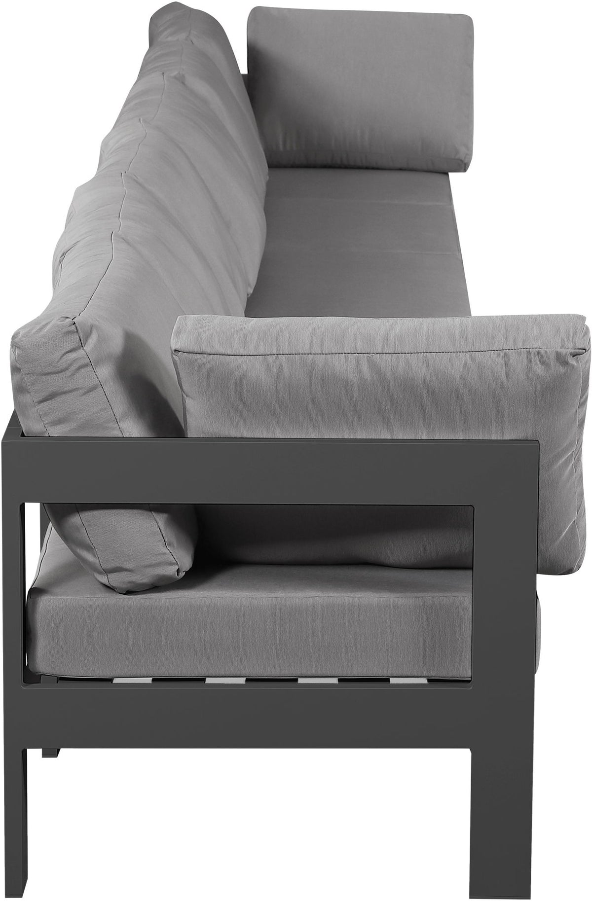 Nizuc - Outdoor Patio 6 Seat Modular Sofa With Gray Frame