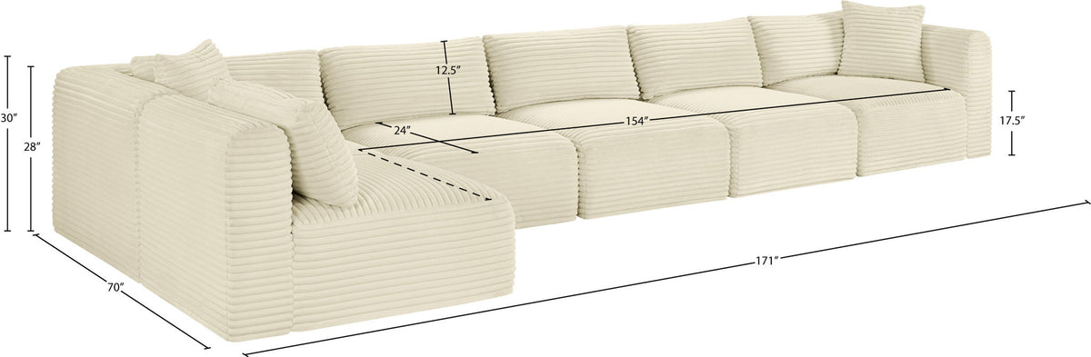 Shaggy - 6 Piece Modular Sectional