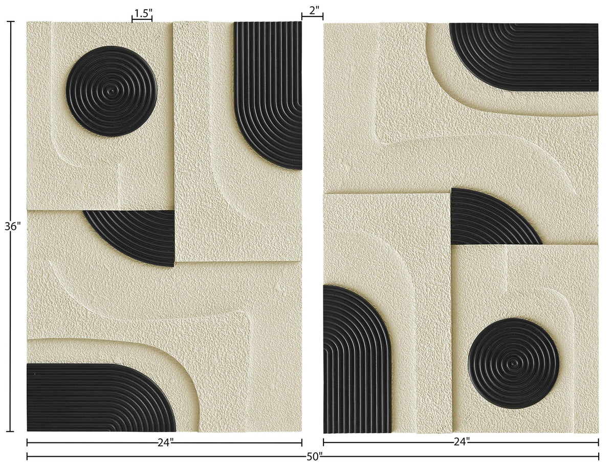 Element - Mango Wood 2 Piece Wall Art
