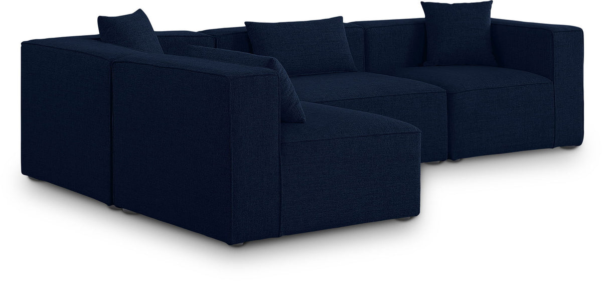 Cube - Linen 4 Piece Modular Corner Sectional