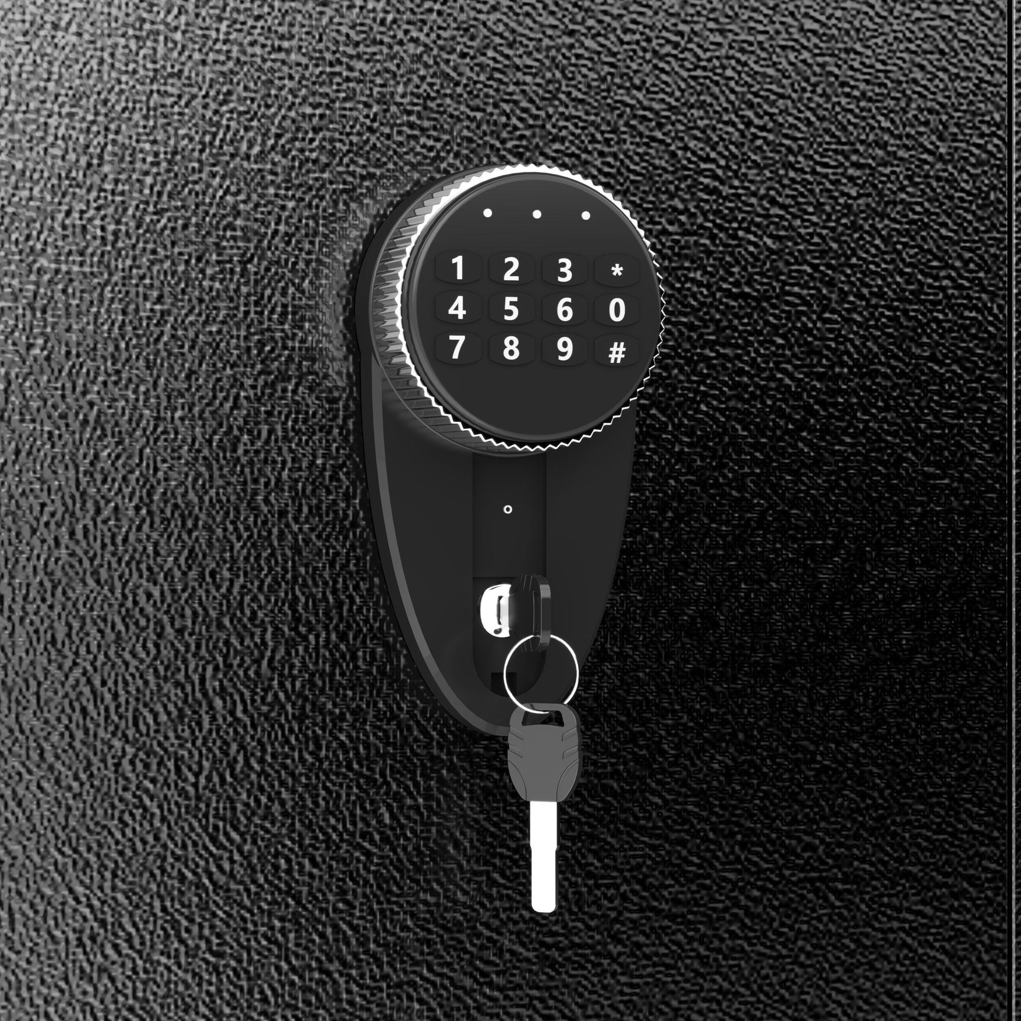 Gun Safe For Rifles & Handguns, Keypad Lock Security Storage Cabinet - Black