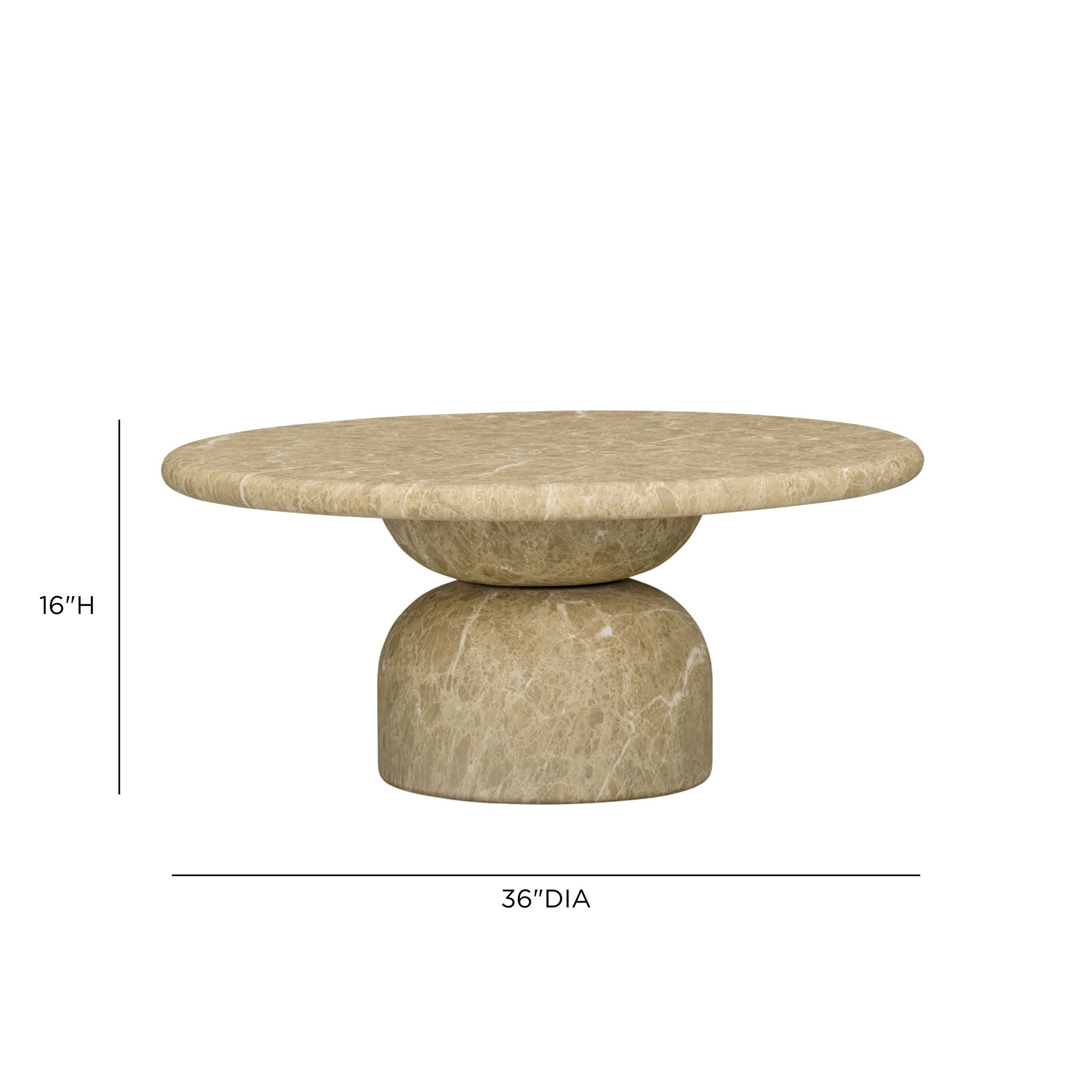 Cynthia - Emperador Faux Marble Indoor / Outdoor Table