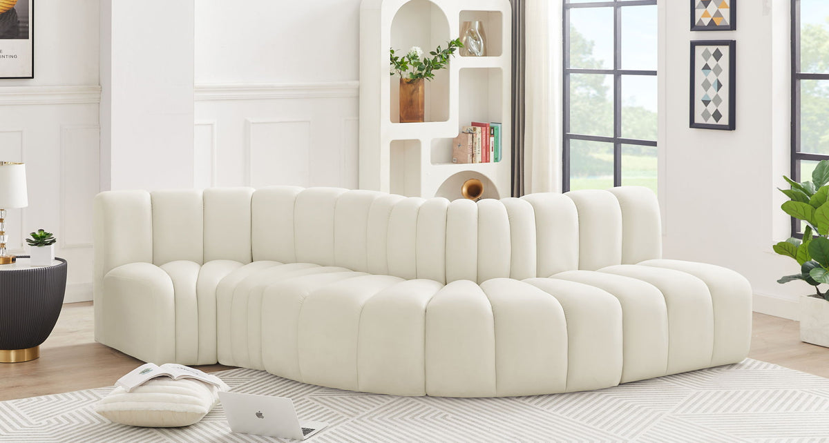 Arc - Velvet 5 Piece Modular Sofa