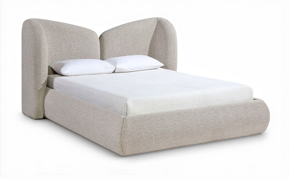 Elowen - Chenille Fabric Upholstered Bed