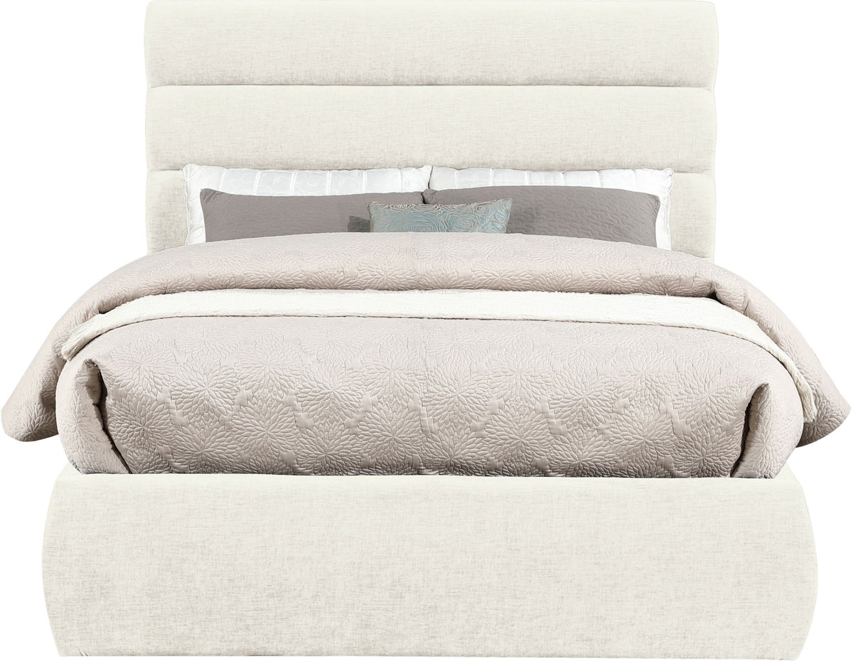 Adam - Chenille Fabric Bed With 52" Headboard