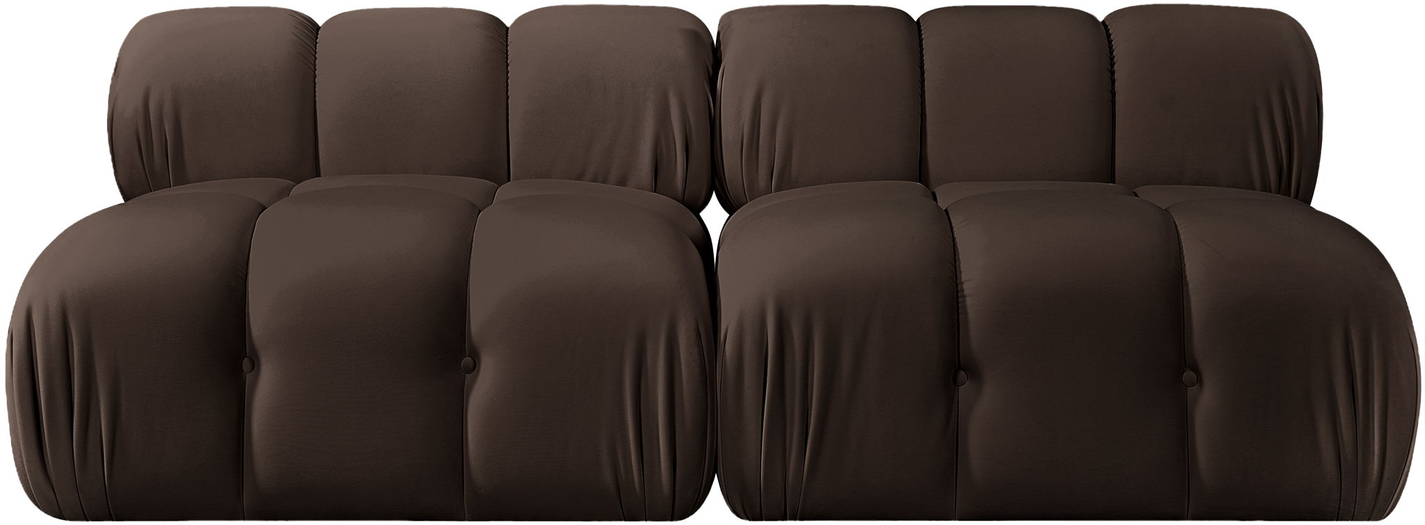 Orin - Velvet Performance Fabric Upholstered 2 Piece Modular Sofa