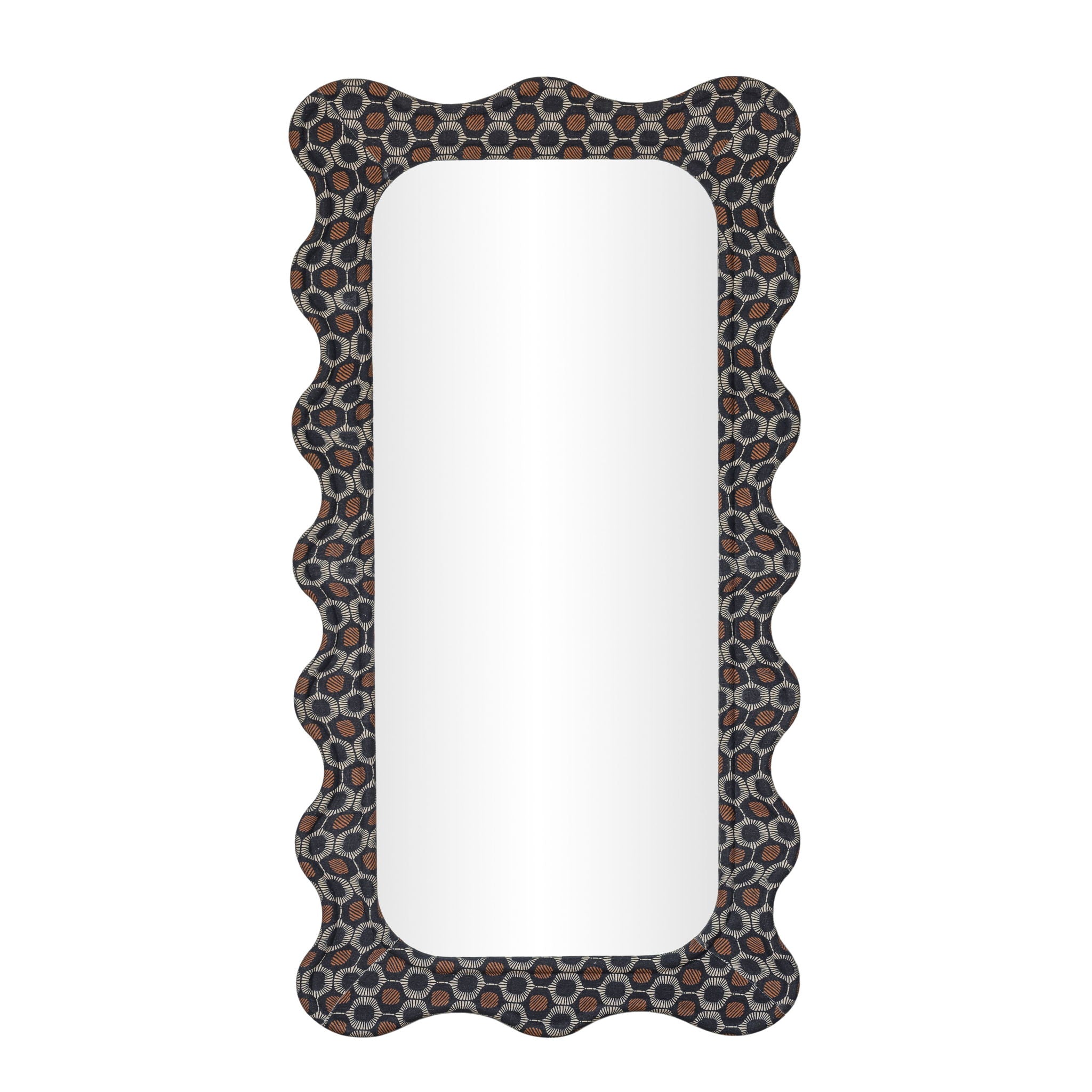 Charlene - 39" x 75" Squiggle Wall Mirror - Biologic Print