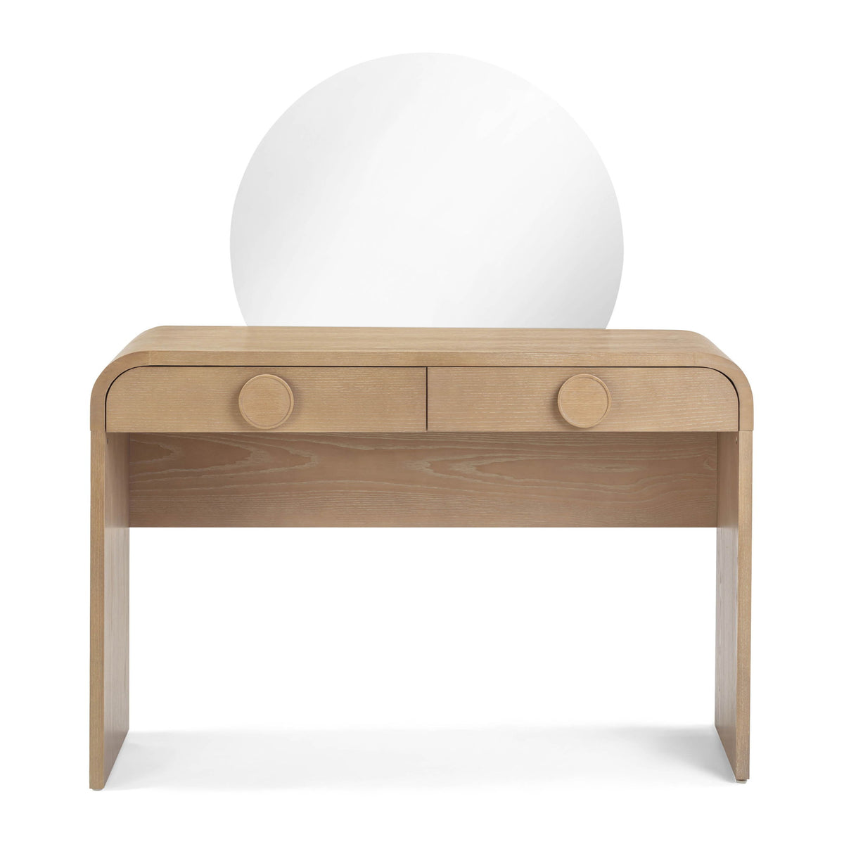 Moonrise - 2 Drawer Vanity Desk - Natural Ash