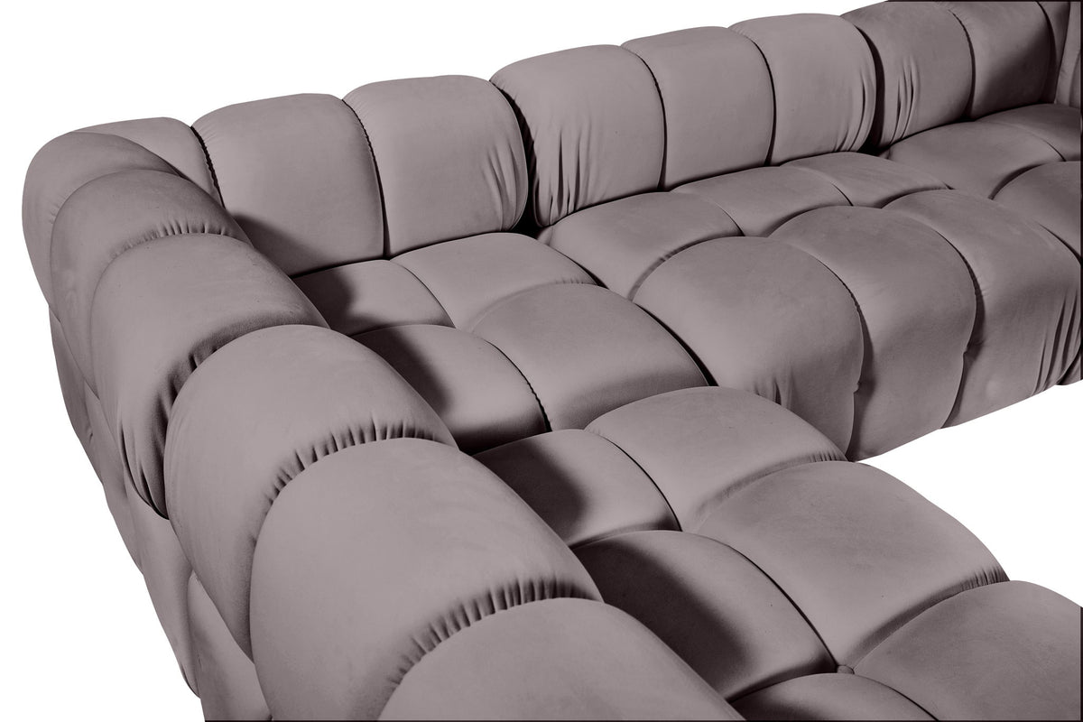 Orin - 6 Piece Modular Sectional (3 Modular Chairs, 2 Corner Chairs & Ottoman)
