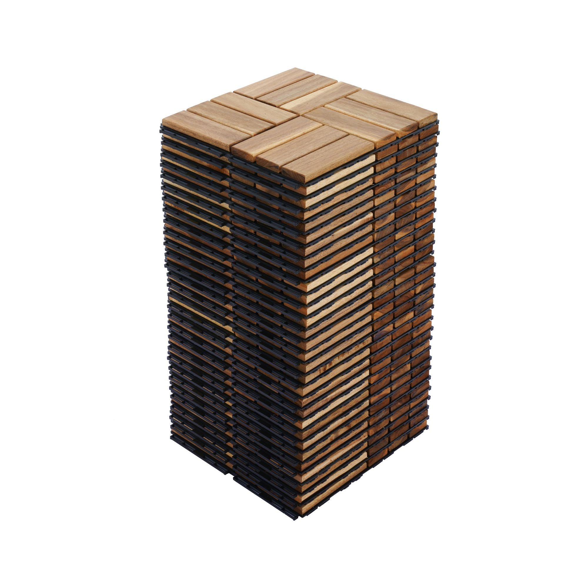 12" X 12" Interlocking Deck Tiles Checker Pattern