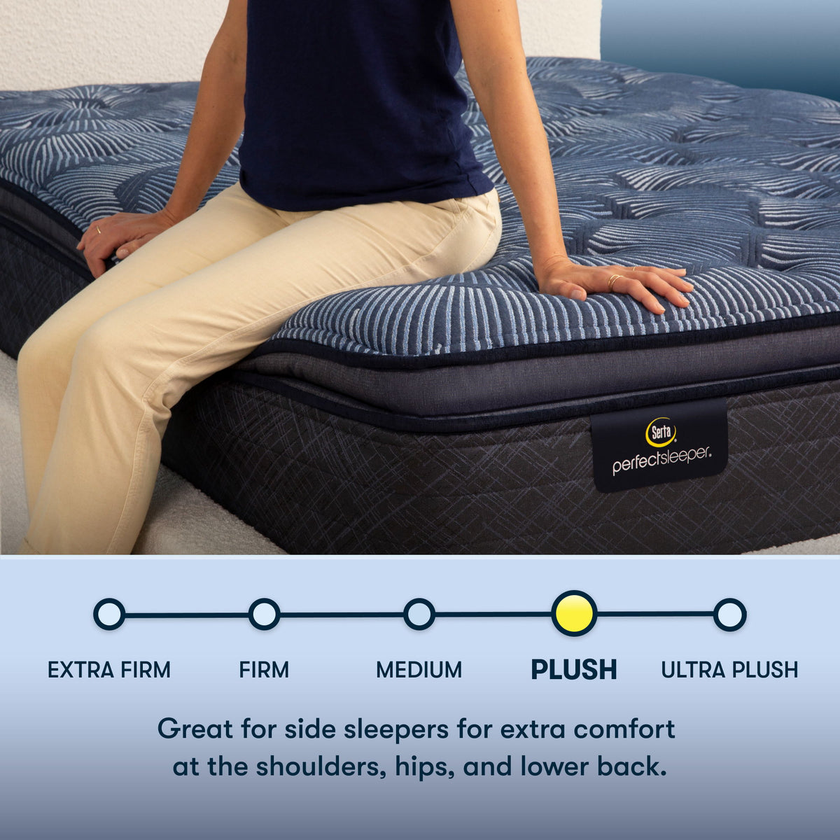 Perfect Sleeper - 15" Cobalt Calm Plush Pillow Top Mattress