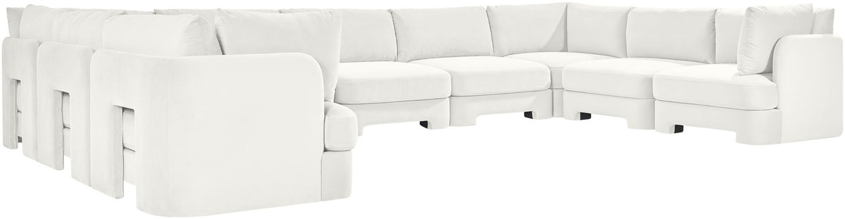 Hammond - Velvet Performance Fabric Upholstered 9 Piece Sectional