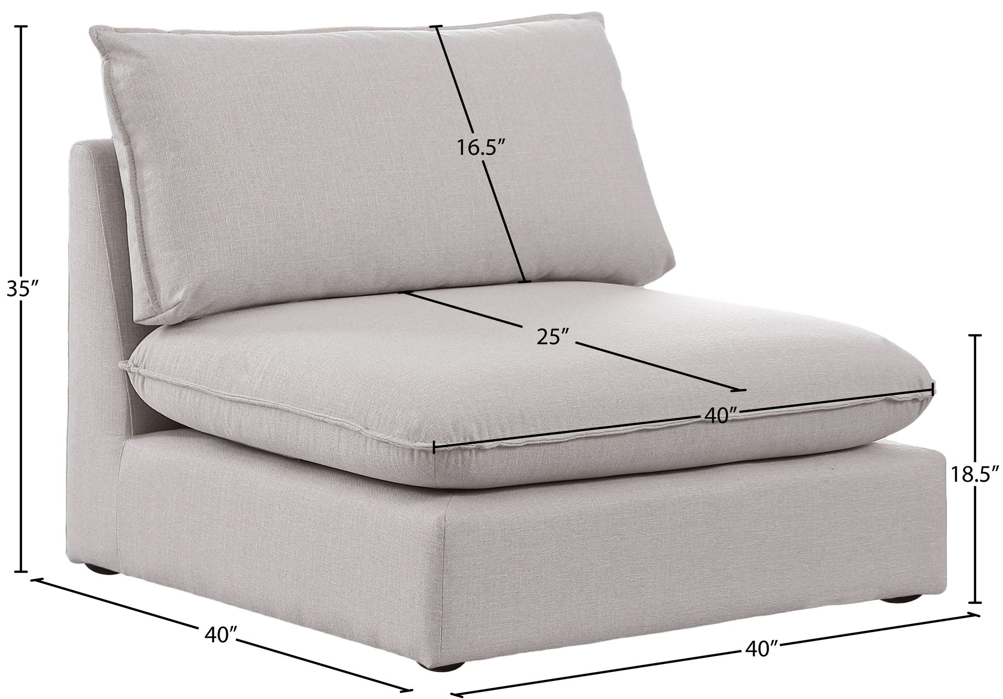 Mackenzie - Armless Chair