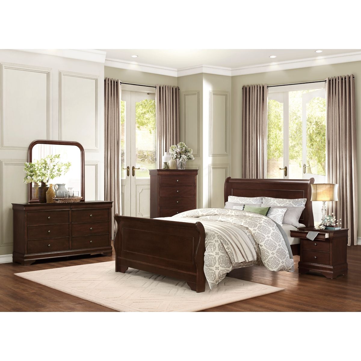 Abbeville - Nightstand With Hidden Drawer - Cherry