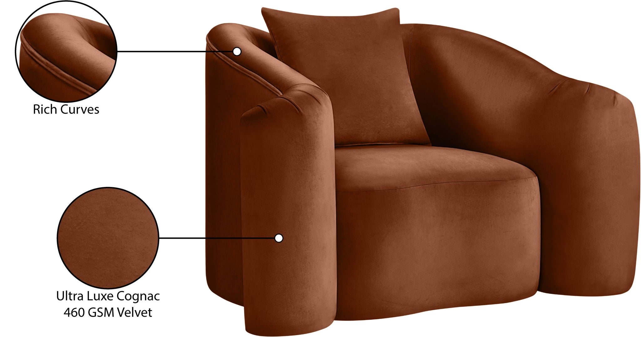 Destin - Chair - Cognac
