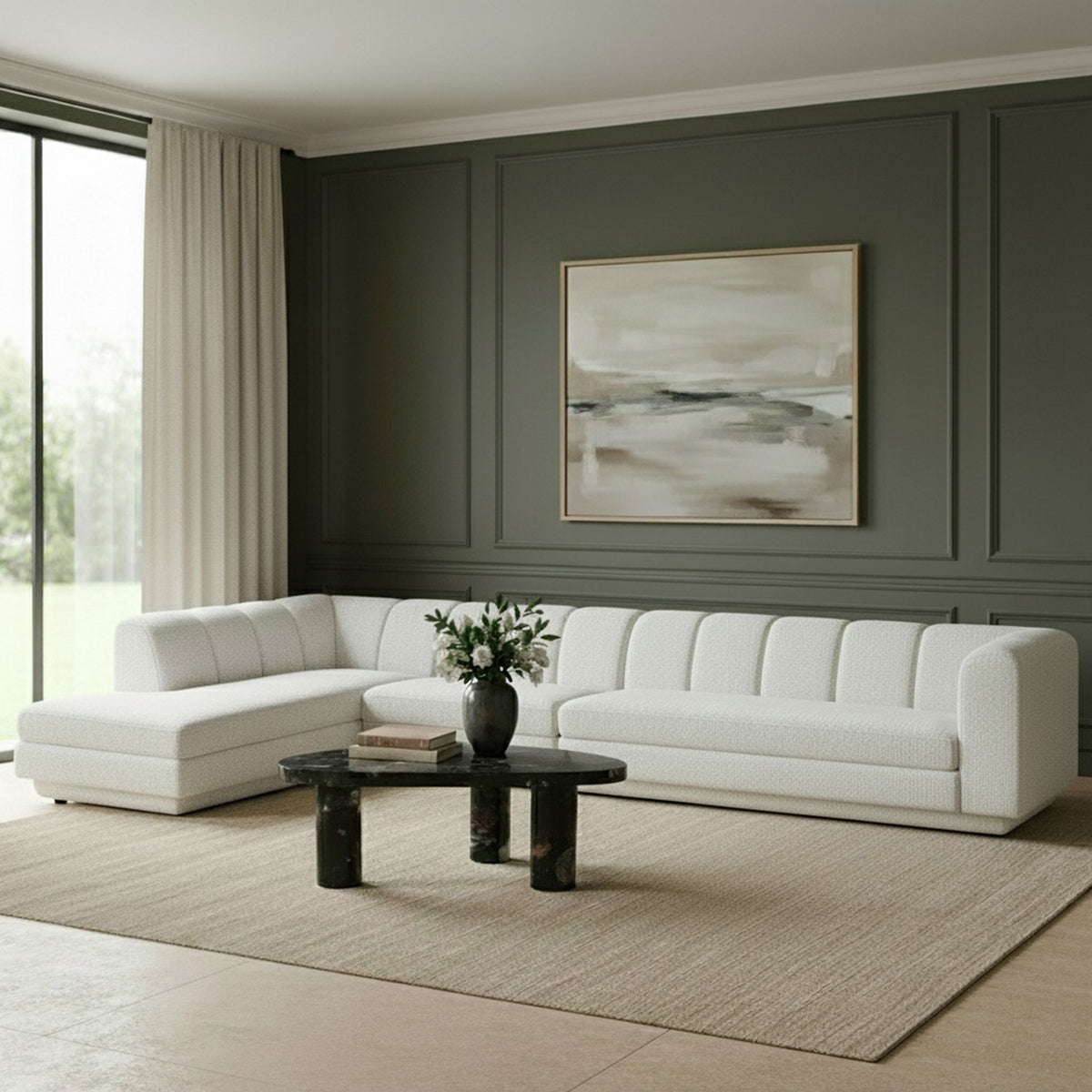 Modari - Sectional - Cream