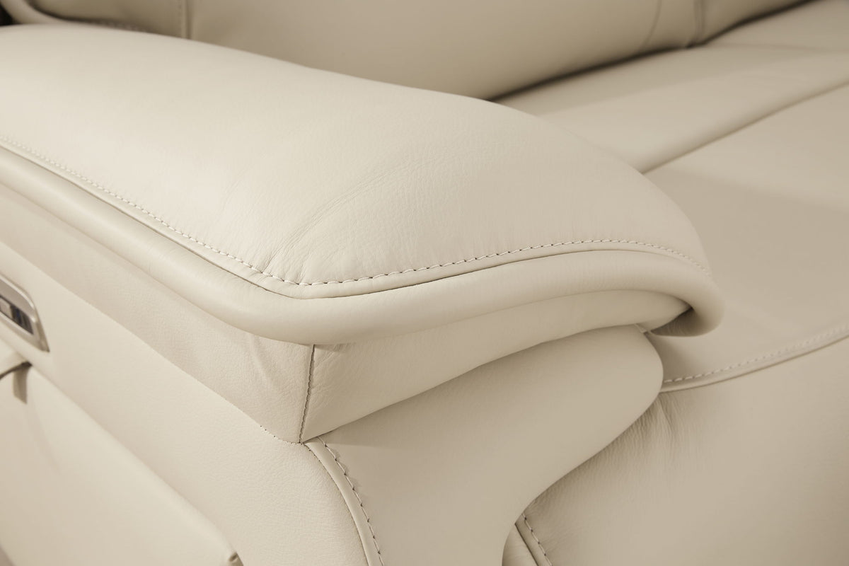 Double Deal - 3-Piece Power Reclining Sofa Sectional - Almond