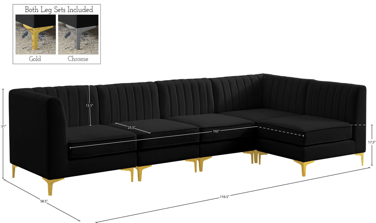 Alina - 5 Piece Modular Sectional