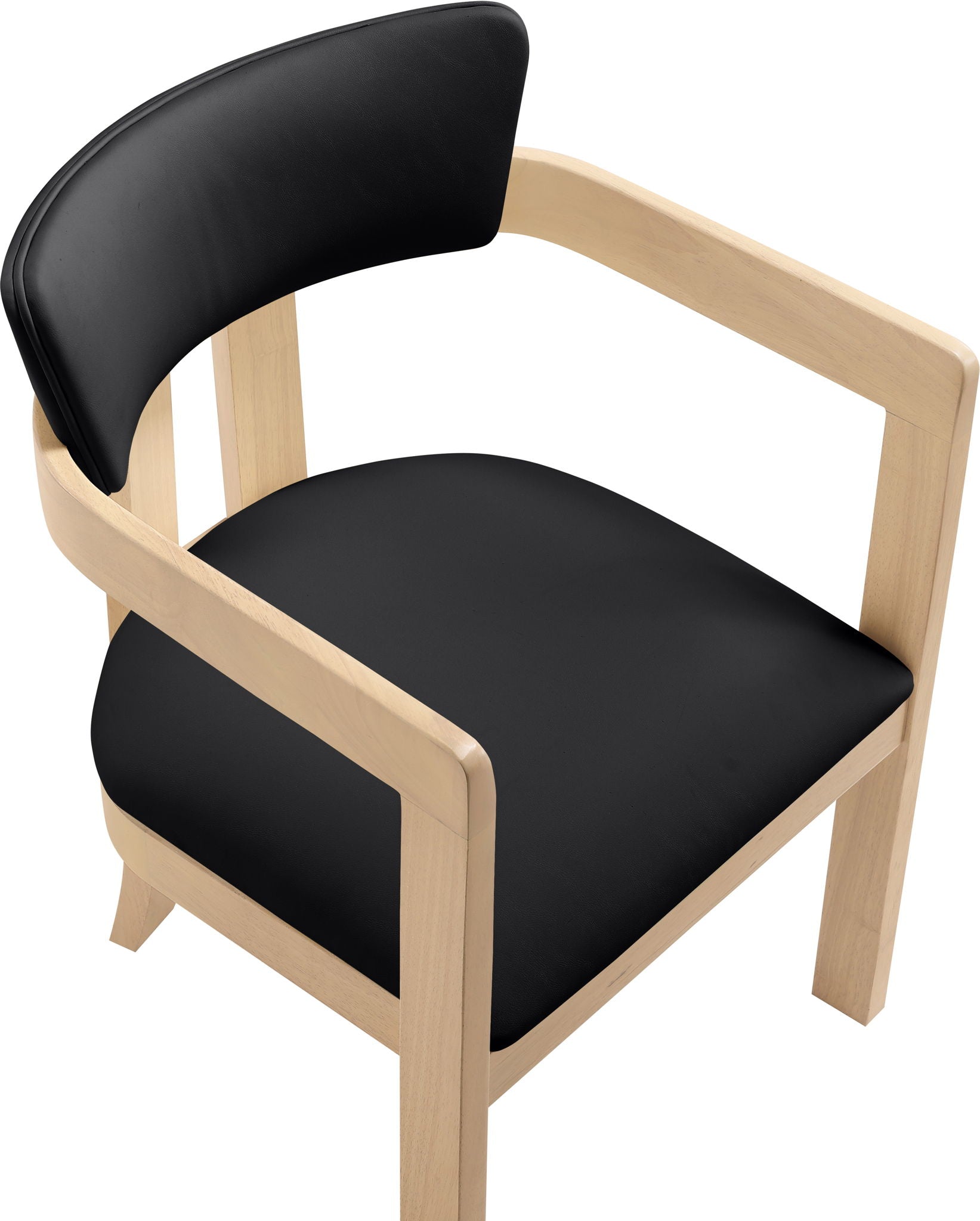 Lavrin - Vegan Leather Dining Arm Chair (Set of 2) - Natural Base