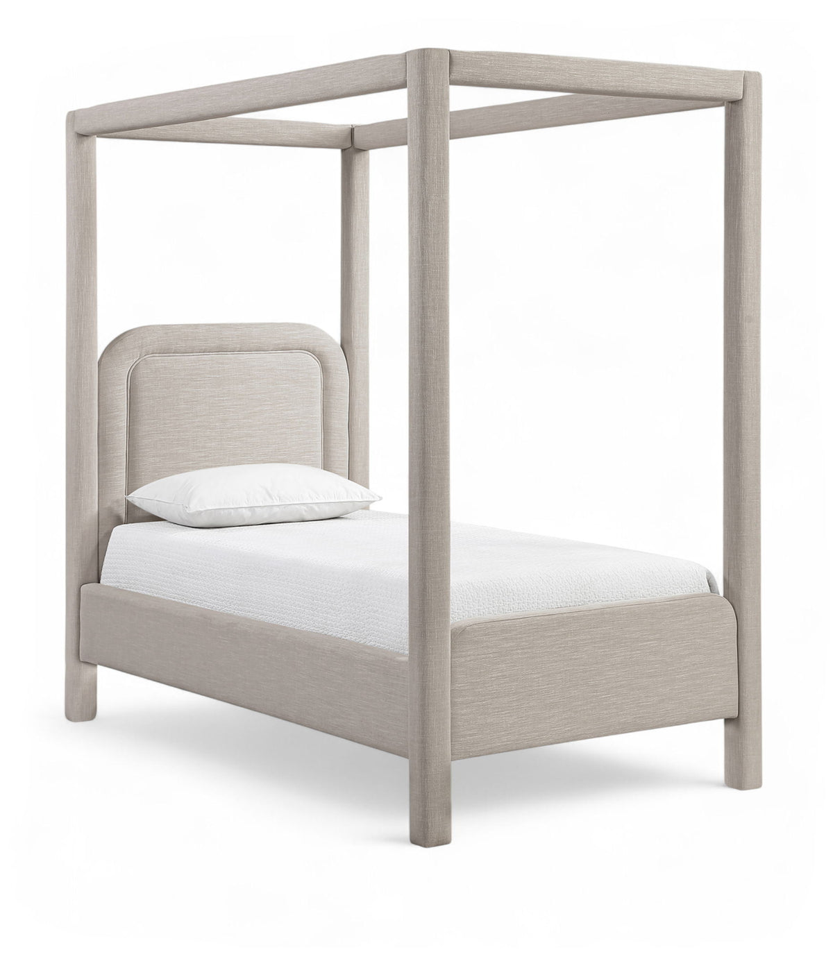 Salina - Linen Textured Fabric Upholstered Bed