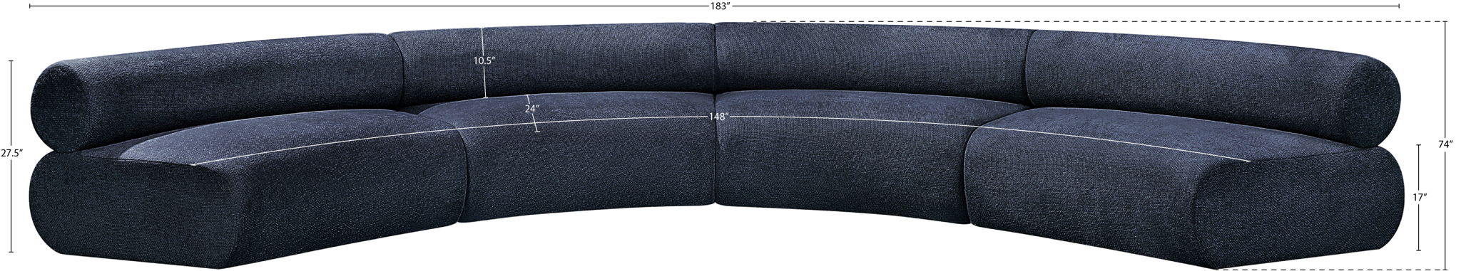 Bale - 4 Piece Modular U-Shaped Sofa