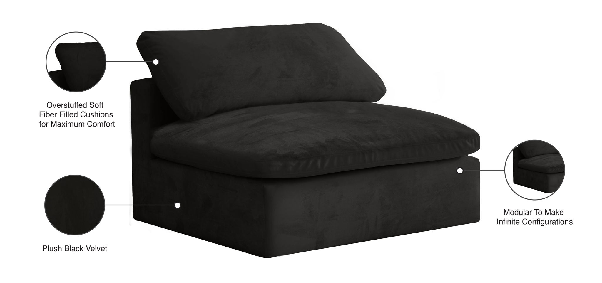 Cozy - Armless Chair