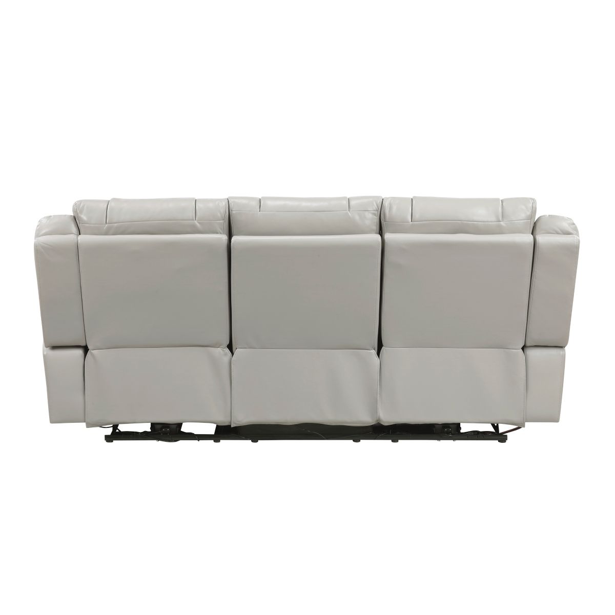 Huron - Power Double Reclining Sofa With Center Drop-Down Cup Holders, Wireless Charger, Magazine Bag, LED And Charging Ports
