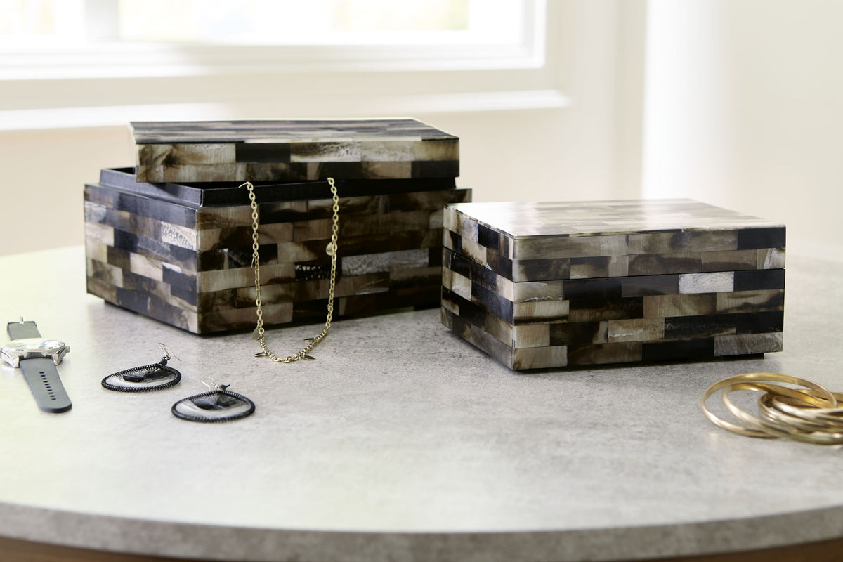 Ellford - Box Set (Set of 2) - Black / Brown / Cream