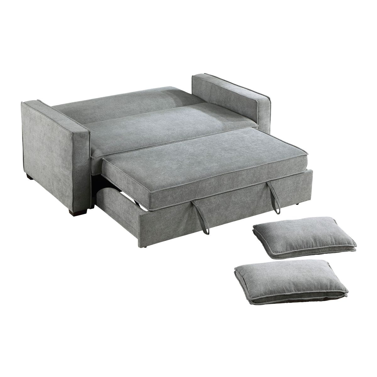 Alta - Convertible Studio Sofa With Pull-Out Bed - Gray