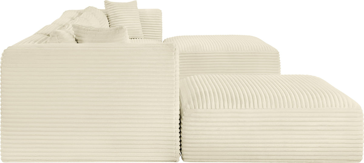 Shaggy - 6 Piece Modular Sectional With 2 Ottomans
