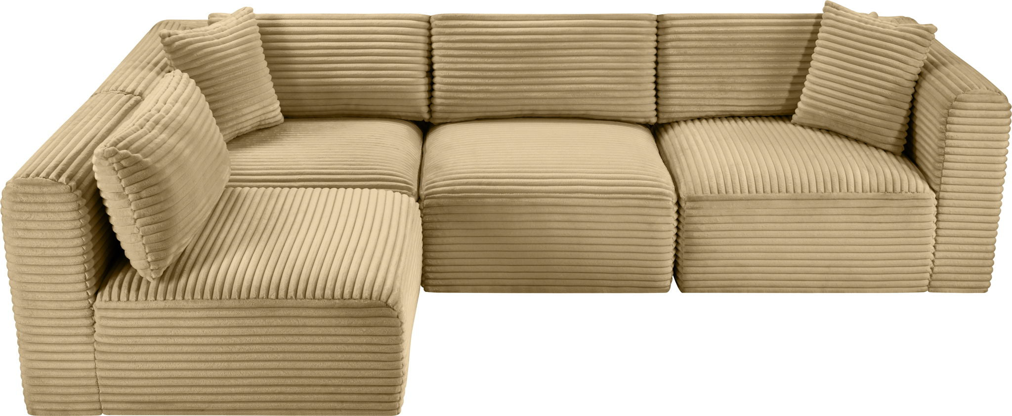 Shaggy - 4 Piece Modular Sectional