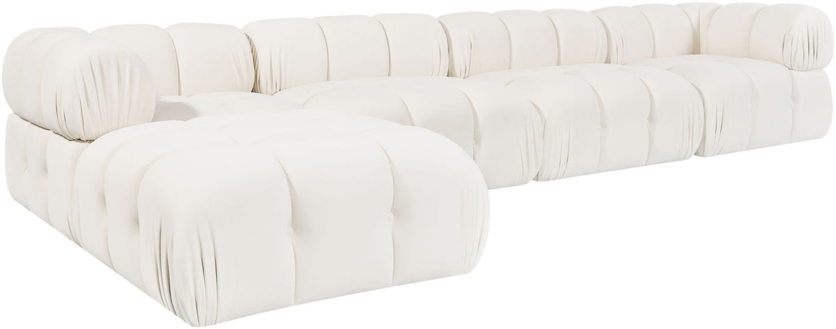 Orin - Fabric Velvet 5 Piece Modular Sectional