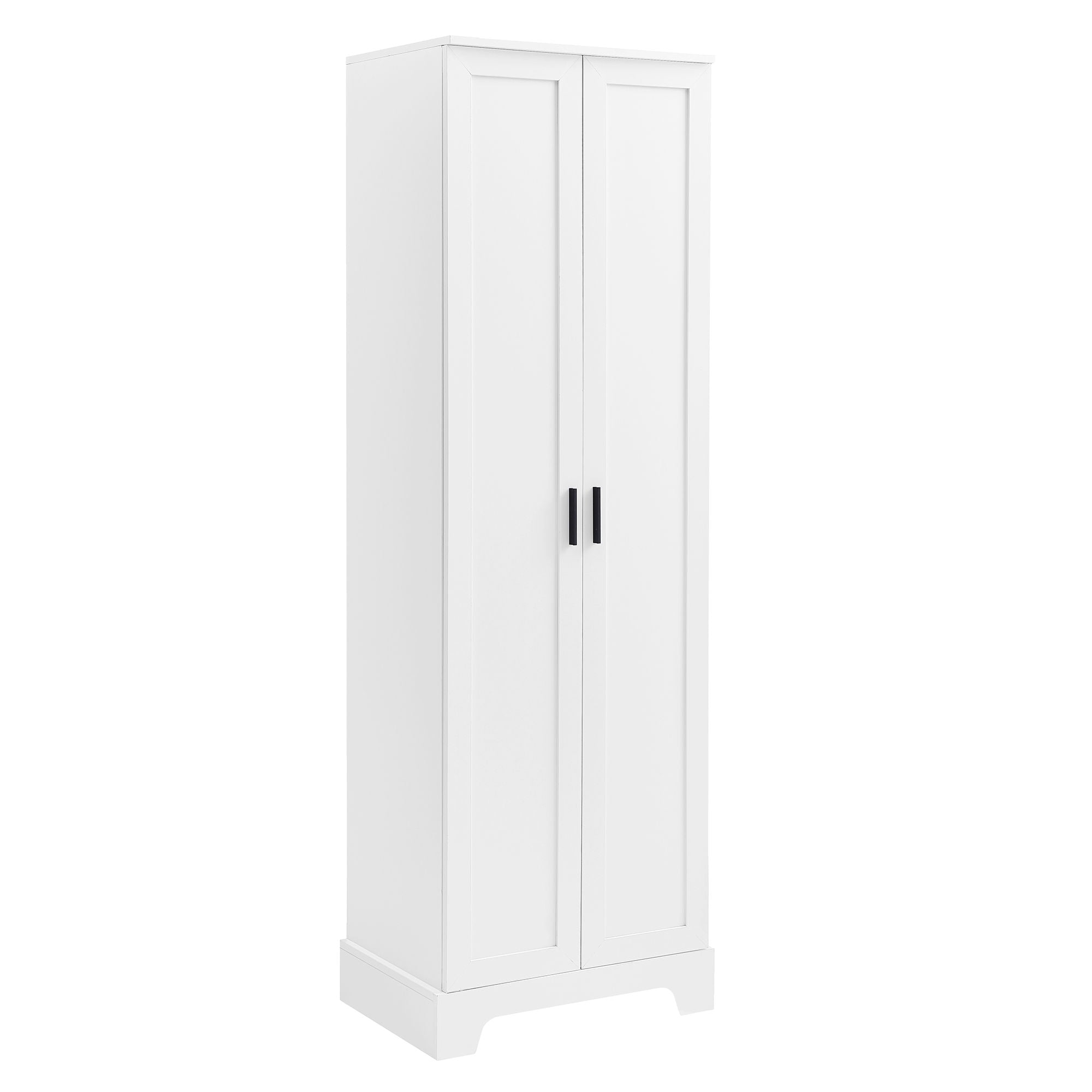 Storage Cabinet With Adjustable Shelves, 2 Doors, Rectangle Design For Bathroom