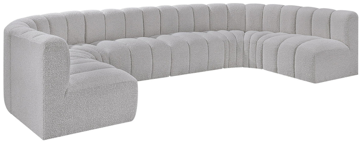 Arc - Boucle Fabric 8 Piece Modular Sofa