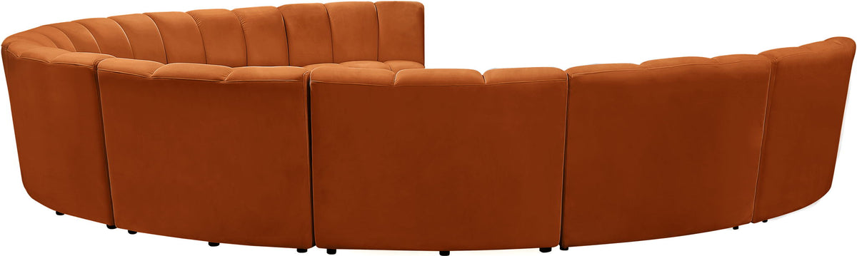 Infinity - 9 Piece Velvet Modular Sectional