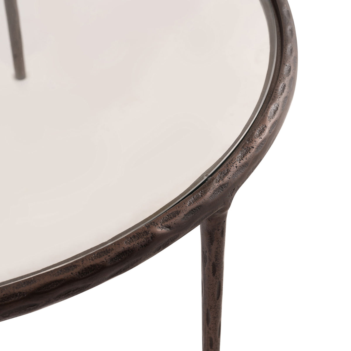 Evren - Glass Top And Aluminum Base Coffee Table