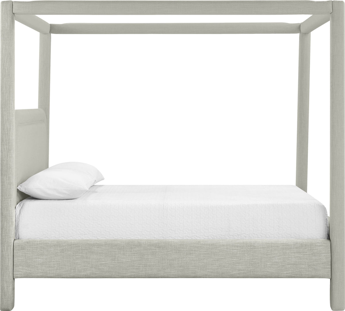 Salina - Linen Textured Fabric Upholstered Bed